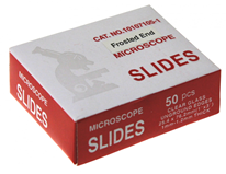 Microscope slides frosted